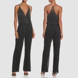 French Connection Clara Embellished Jumpsuit - Small NWT Beaded Holiday Festive